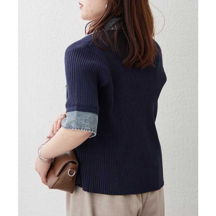 デニム切替カーディガン | RMAF　NICE CLAUP / OLIVE des OLIVE | 詳細画像19 