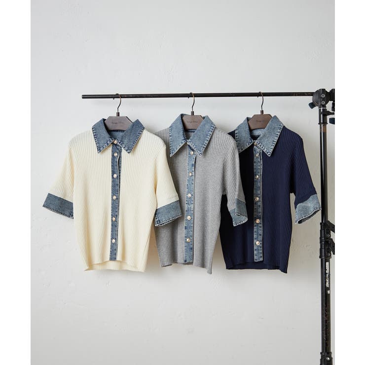 デニム切替カーディガン | RMAF　NICE CLAUP / OLIVE des OLIVE | 詳細画像26 