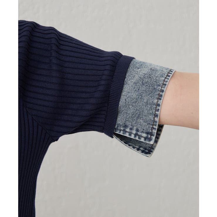 デニム切替カーディガン | RMAF　NICE CLAUP / OLIVE des OLIVE | 詳細画像30 