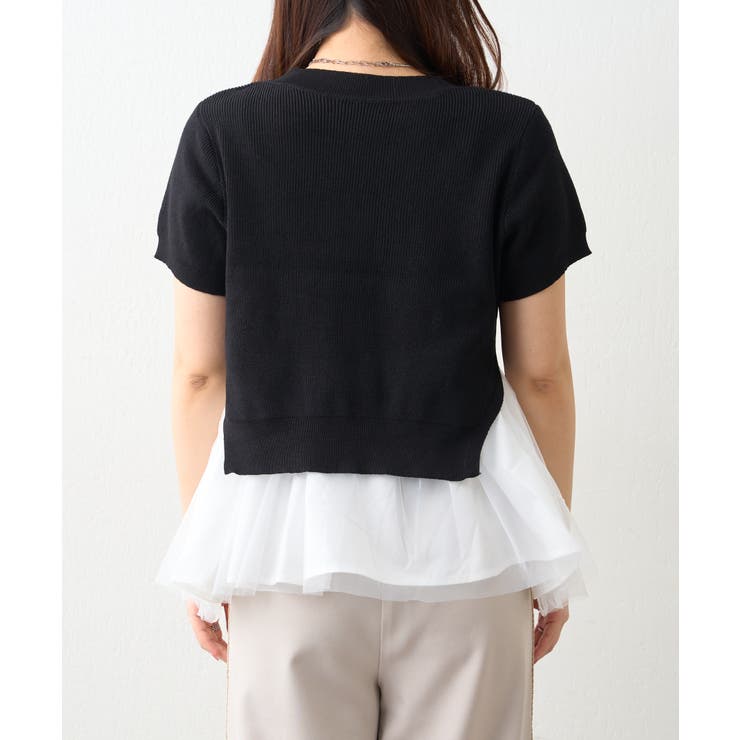 【セットアイテム】M/Lサイズ展開 半袖プルオーバー+ペプラムキャミ | NICE CLAUP / OLIVE des OLIVE　OUTLET | 詳細画像21 