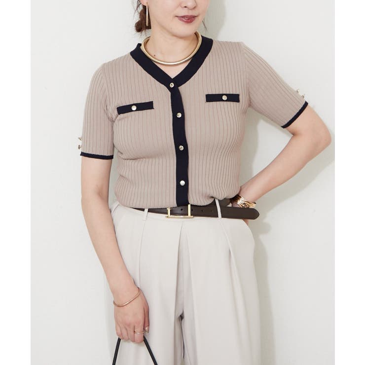 グレージュ | 【Web限定】冷感ウォッシャブルプルオーバー | NICE CLAUP / OLIVE des OLIVE　OUTLET