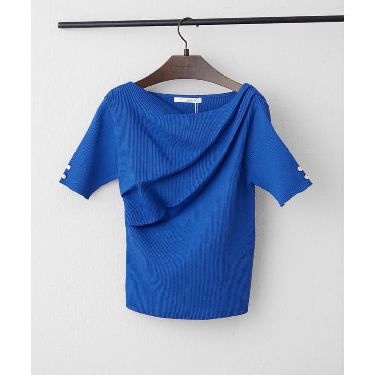 【Web限定】冷感ウォッシャブルドレープ半袖ニット | NICE CLAUP / OLIVE des OLIVE　OUTLET | 詳細画像9 
