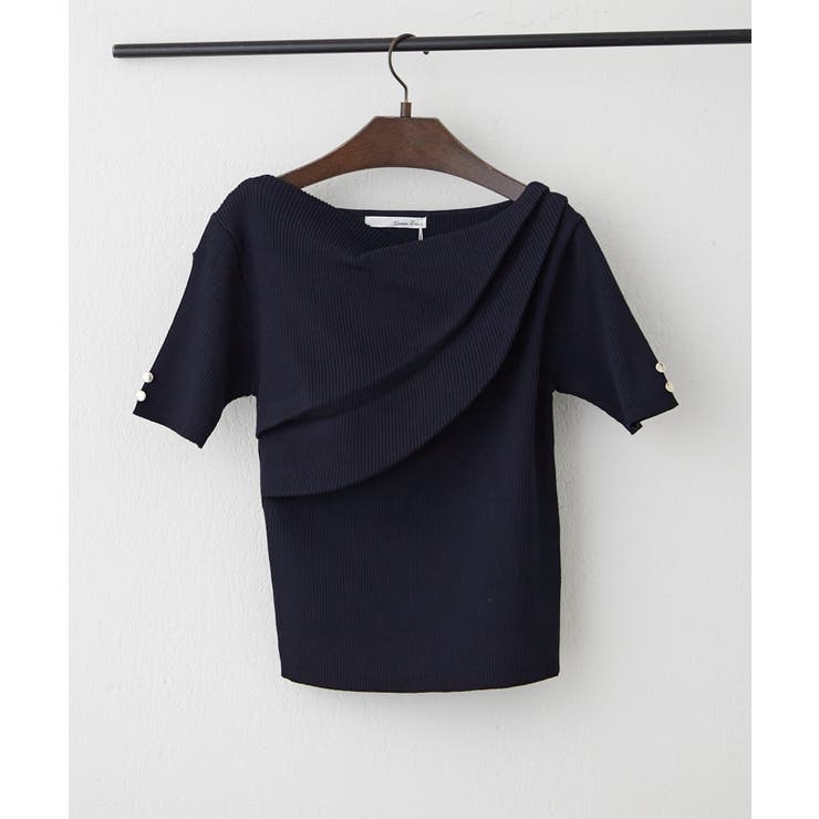 【Web限定】冷感ウォッシャブルドレープ半袖ニット | NICE CLAUP / OLIVE des OLIVE　OUTLET | 詳細画像15 