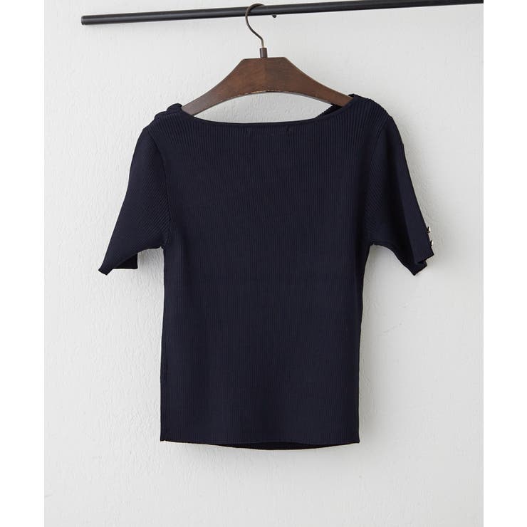 【Web限定】冷感ウォッシャブルドレープ半袖ニット | NICE CLAUP / OLIVE des OLIVE　OUTLET | 詳細画像16 