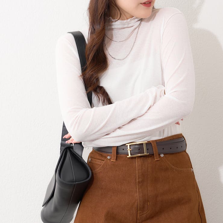 【4色展開】シアーネットボトルネックプルオーバー | RMAF　NICE CLAUP / OLIVE des OLIVE | 詳細画像9 