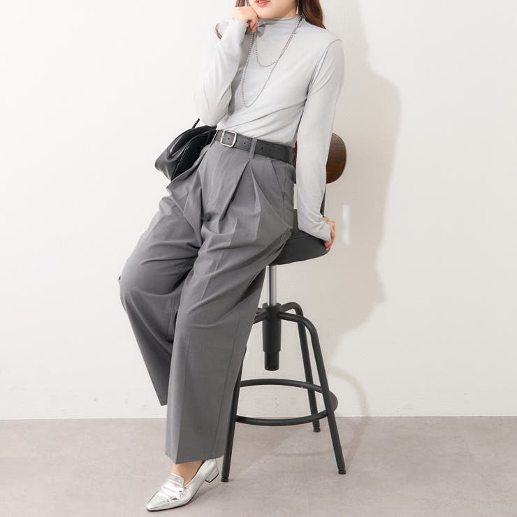 【4色展開】シアーネットボトルネックプルオーバー | RMAF　NICE CLAUP / OLIVE des OLIVE | 詳細画像23 