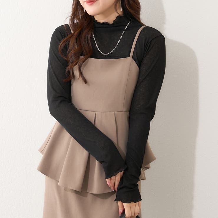 【4色展開】シアーネットボトルネックプルオーバー | RMAF　NICE CLAUP / OLIVE des OLIVE | 詳細画像28 