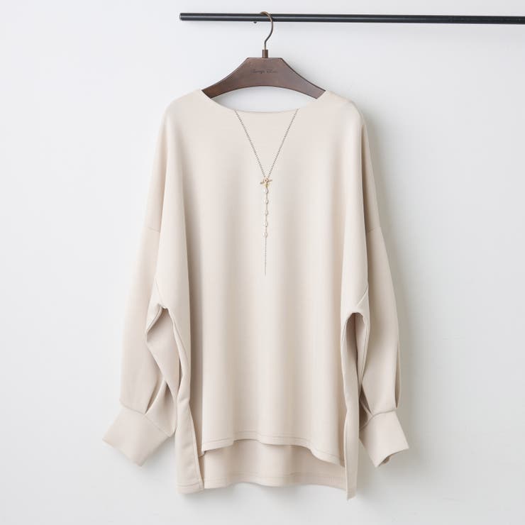 ベージュ系 | ネックレス刺繍2WAYプルオーバー | RMAF　NICE CLAUP / OLIVE des OLIVE