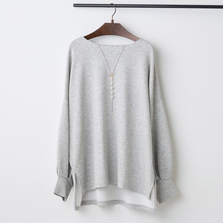 トップグレー | ネックレス刺繍2WAYプルオーバー | RMAF　NICE CLAUP / OLIVE des OLIVE