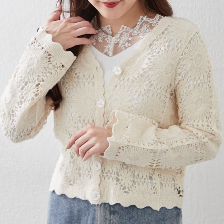 テレコVレース長袖プルオーバー | RMAF　NICE CLAUP / OLIVE des OLIVE | 詳細画像8 