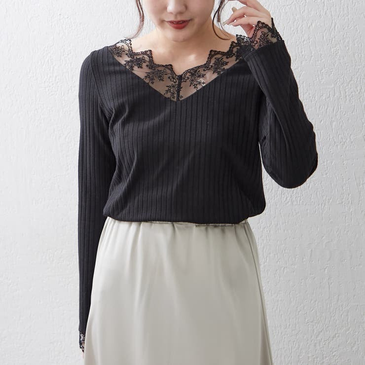 テレコVレース長袖プルオーバー | RMAF　NICE CLAUP / OLIVE des OLIVE | 詳細画像11 