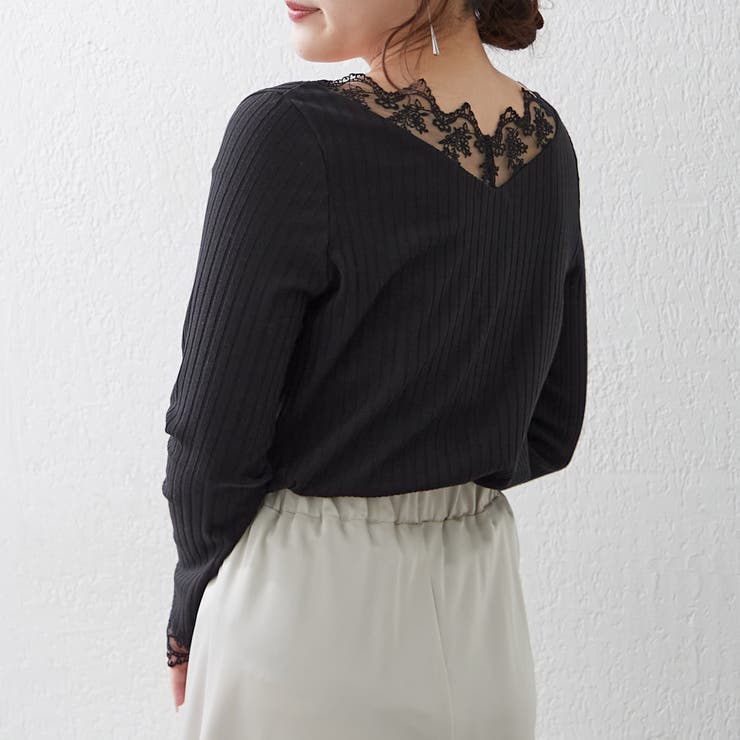 テレコVレース長袖プルオーバー | RMAF　NICE CLAUP / OLIVE des OLIVE | 詳細画像13 