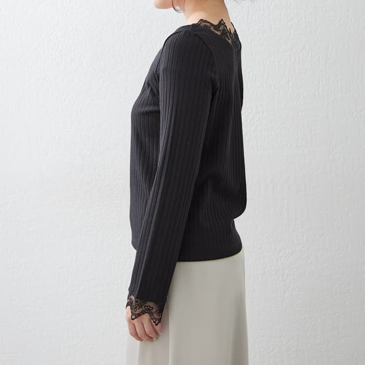 テレコVレース長袖プルオーバー | RMAF　NICE CLAUP / OLIVE des OLIVE | 詳細画像19 