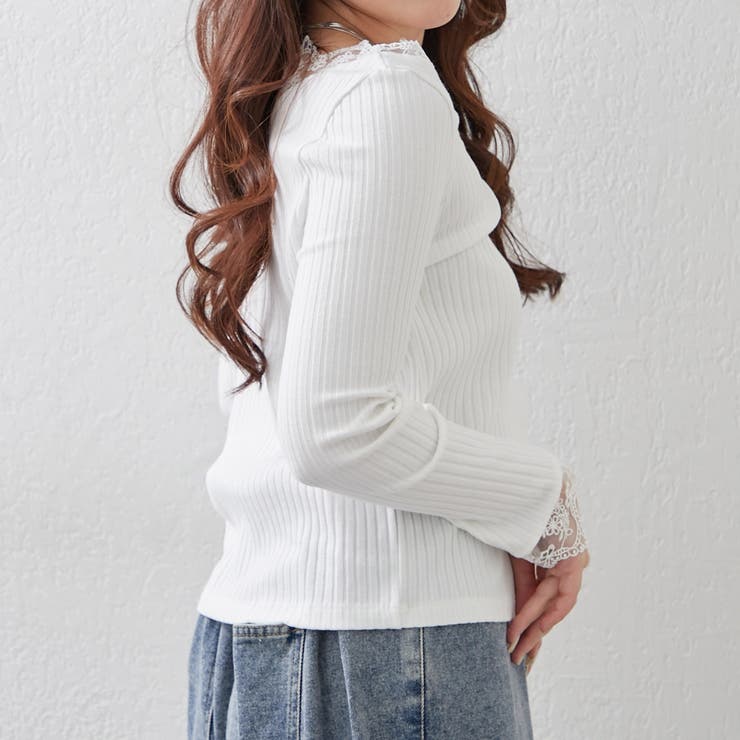 テレコVレース長袖プルオーバー | RMAF　NICE CLAUP / OLIVE des OLIVE | 詳細画像5 