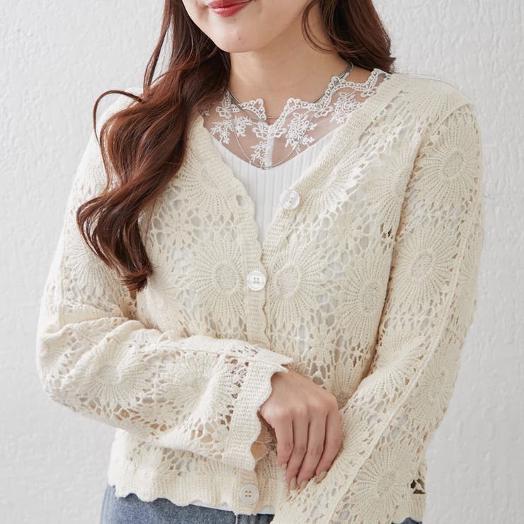 テレコVレース長袖プルオーバー | RMAF　NICE CLAUP / OLIVE des OLIVE | 詳細画像6 