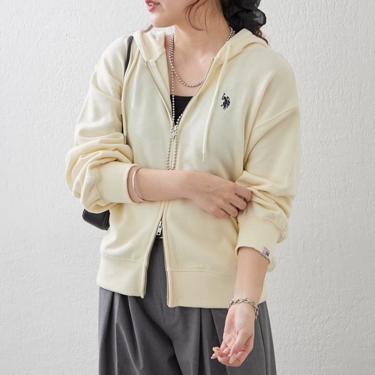 【U.S. POLO ASSN. ×RMAF】ダブルジップパーカー | RMAF　NICE CLAUP / OLIVE des OLIVE | 詳細画像14 