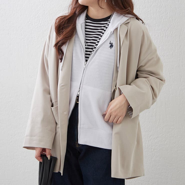 【U.S. POLO ASSN. ×RMAF】ダブルジップパーカー | RMAF　NICE CLAUP / OLIVE des OLIVE | 詳細画像30 