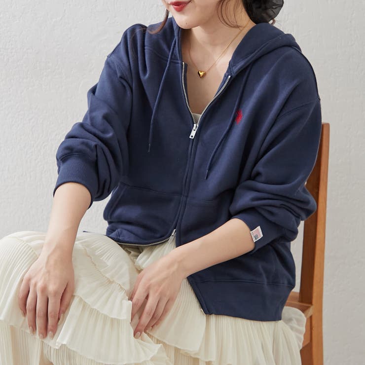 【U.S. POLO ASSN. ×RMAF】ダブルジップパーカー | RMAF　NICE CLAUP / OLIVE des OLIVE | 詳細画像33 