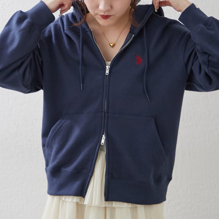 【U.S. POLO ASSN. ×RMAF】ダブルジップパーカー | RMAF　NICE CLAUP / OLIVE des OLIVE | 詳細画像34 