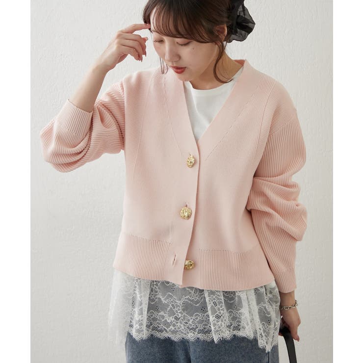 裾レースイレヘムTシャツ | RMAF　NICE CLAUP / OLIVE des OLIVE | 詳細画像9 