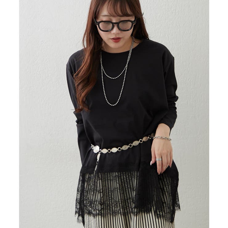 裾レースイレヘムTシャツ | RMAF　NICE CLAUP / OLIVE des OLIVE | 詳細画像15 