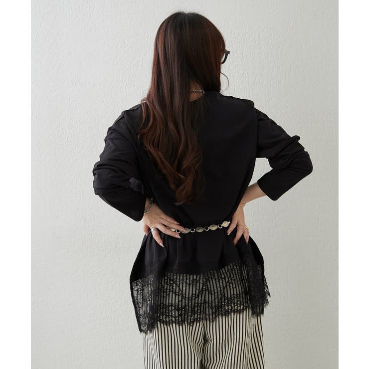 裾レースイレヘムTシャツ | RMAF　NICE CLAUP / OLIVE des OLIVE | 詳細画像16 