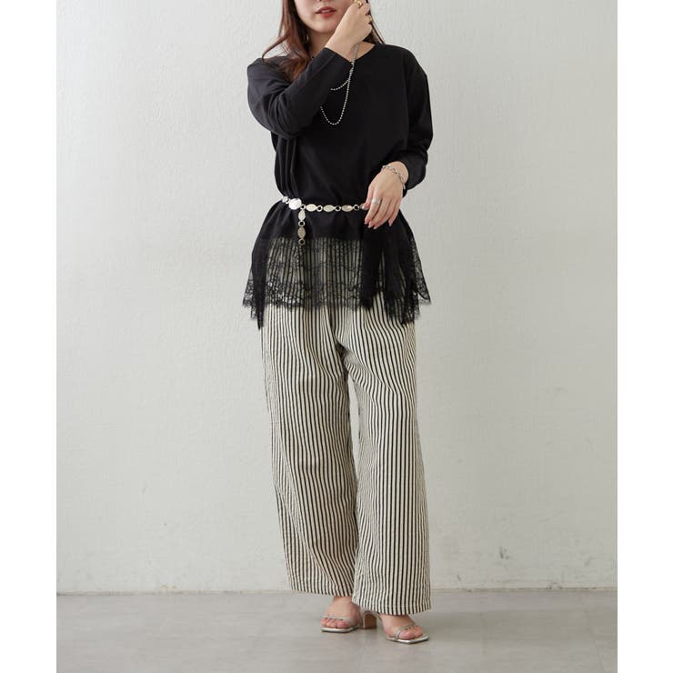 裾レースイレヘムTシャツ | RMAF　NICE CLAUP / OLIVE des OLIVE | 詳細画像18 