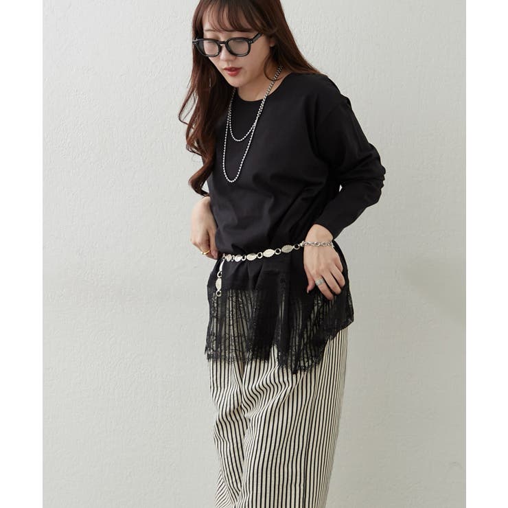 裾レースイレヘムTシャツ | RMAF　NICE CLAUP / OLIVE des OLIVE | 詳細画像19 