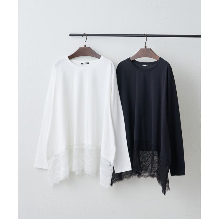 裾レースイレヘムTシャツ | RMAF　NICE CLAUP / OLIVE des OLIVE | 詳細画像2 