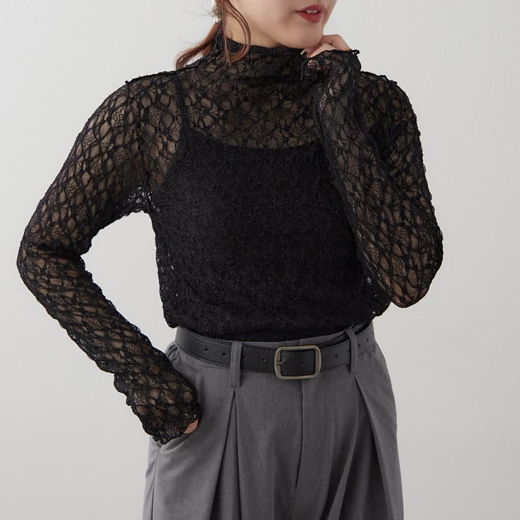 レースボトルネックプルオーバー | RMAF　NICE CLAUP / OLIVE des OLIVE | 詳細画像2 