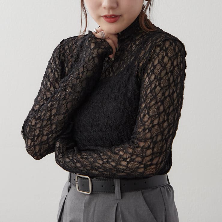 レースボトルネックプルオーバー | RMAF　NICE CLAUP / OLIVE des OLIVE | 詳細画像5 