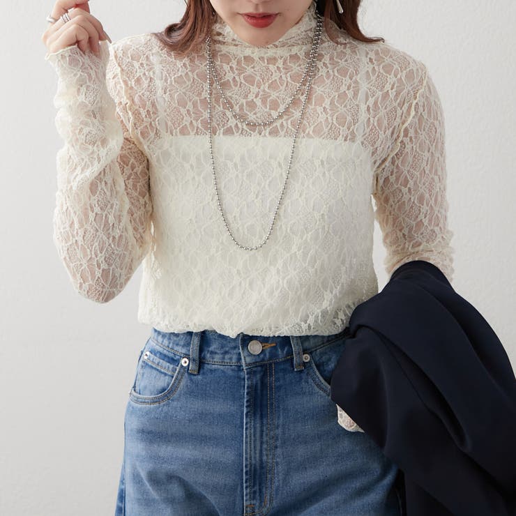 レースボトルネックプルオーバー | RMAF　NICE CLAUP / OLIVE des OLIVE | 詳細画像11 