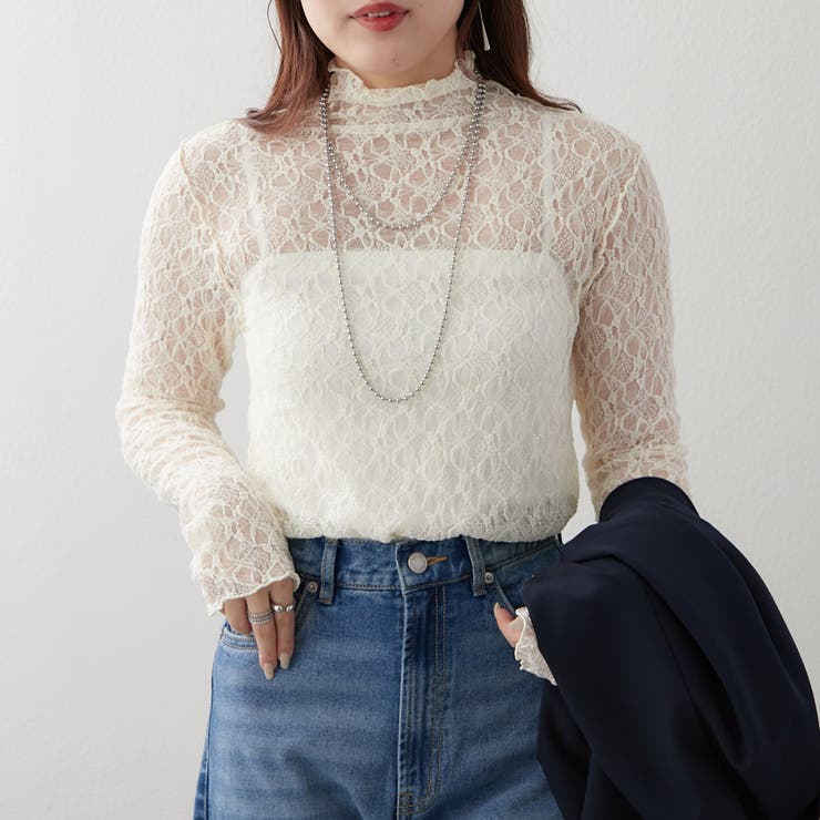 レースボトルネックプルオーバー | RMAF　NICE CLAUP / OLIVE des OLIVE | 詳細画像12 