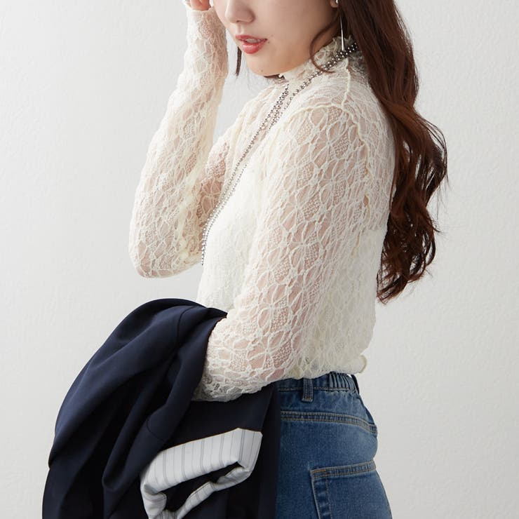 レースボトルネックプルオーバー | RMAF　NICE CLAUP / OLIVE des OLIVE | 詳細画像14 