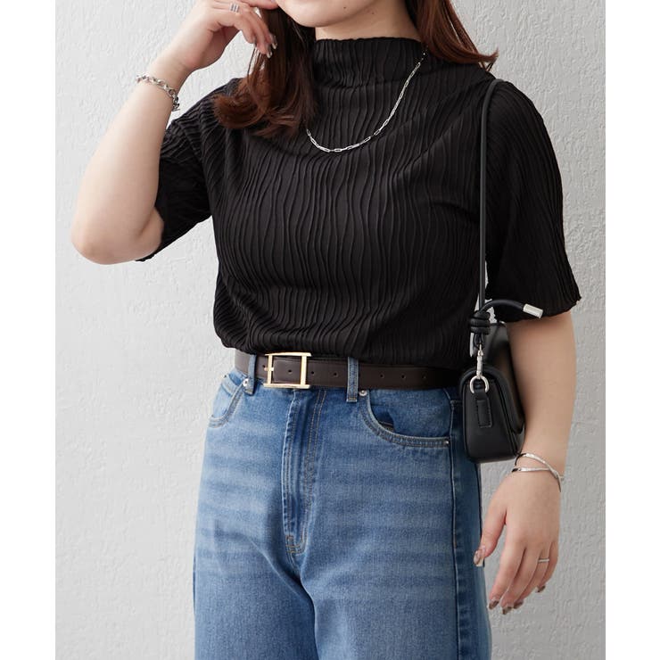 ウェーブジャガードTシャツ | RMAF　NICE CLAUP / OLIVE des OLIVE | 詳細画像6 