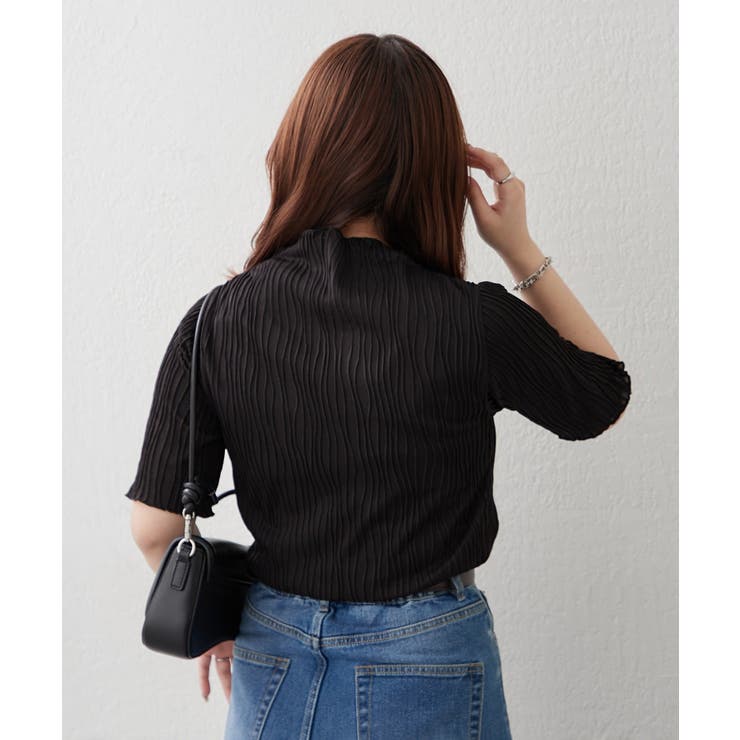 ウェーブジャガードTシャツ | RMAF　NICE CLAUP / OLIVE des OLIVE | 詳細画像8 