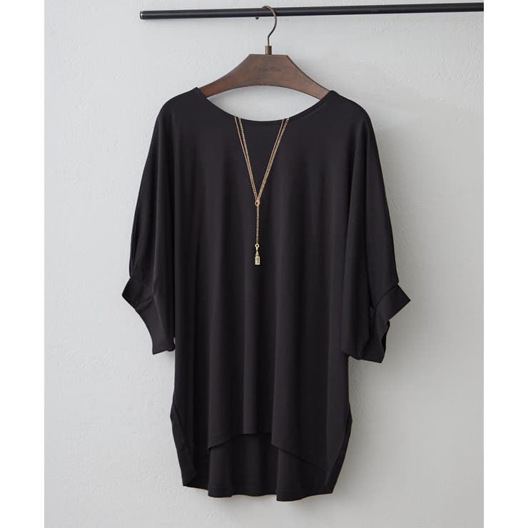 ブラック | アクセサリー付ドルマンTシャツ | RMAF　NICE CLAUP / OLIVE des OLIVE