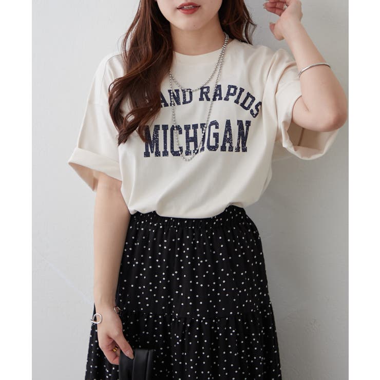 【サスティナブル】ロゴTシャツ | RMAF　NICE CLAUP / OLIVE des OLIVE | 詳細画像1 