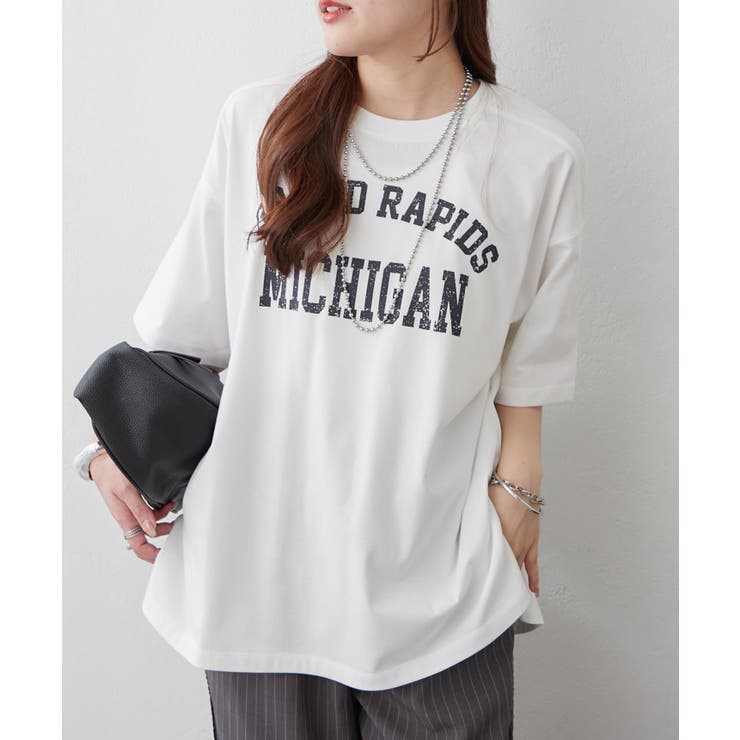 【サスティナブル】ロゴTシャツ | RMAF　NICE CLAUP / OLIVE des OLIVE | 詳細画像3 