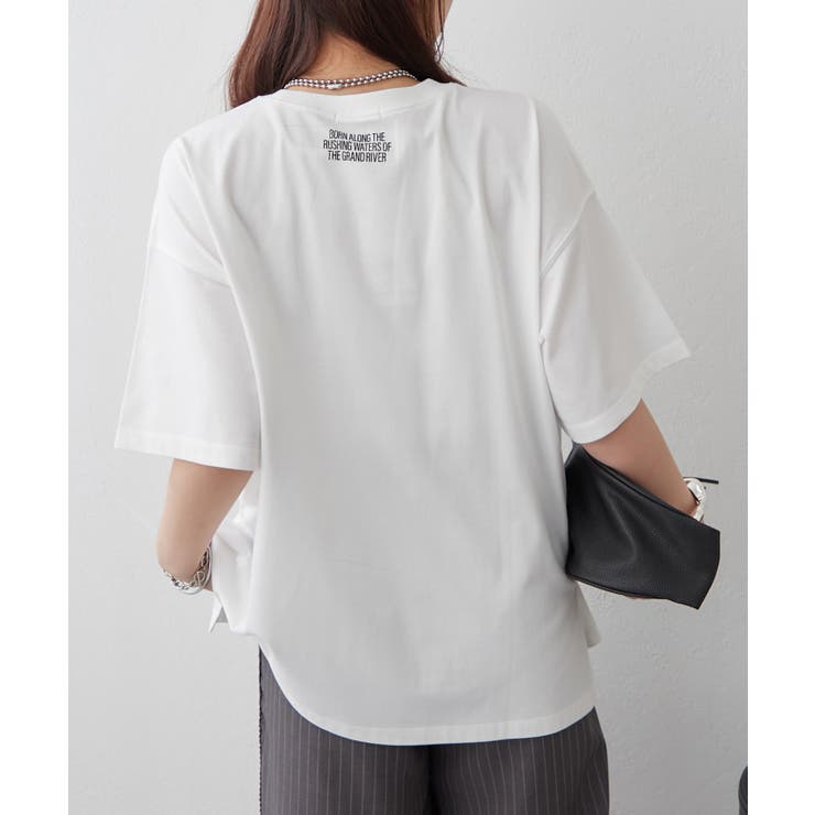 【サスティナブル】ロゴTシャツ | RMAF　NICE CLAUP / OLIVE des OLIVE | 詳細画像5 