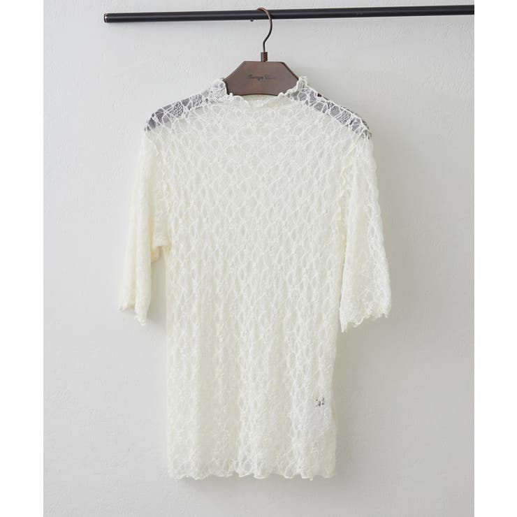 ストレッチレースボトルネックプルオーバー | RMAF　NICE CLAUP / OLIVE des OLIVE | 詳細画像16 