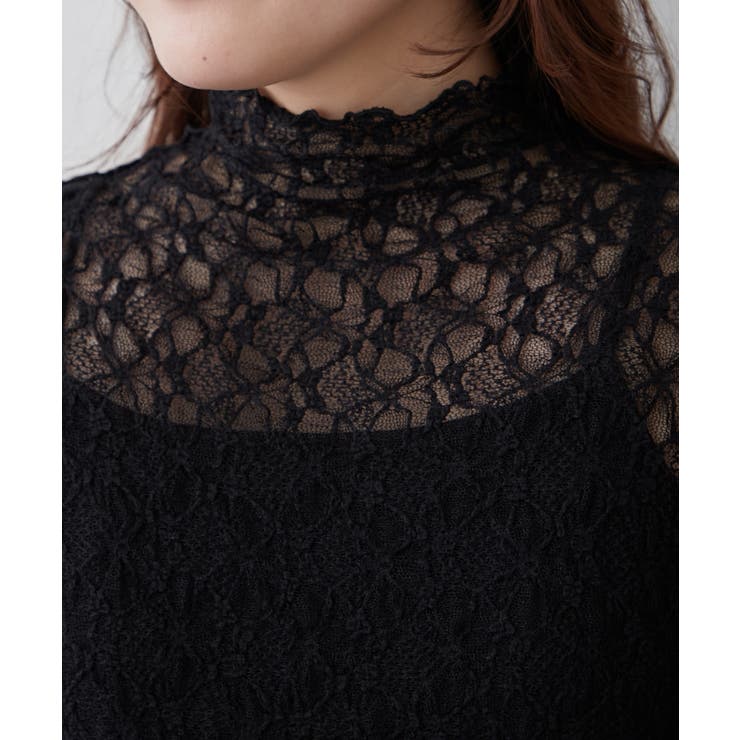 ストレッチレースボトルネックプルオーバー | RMAF　NICE CLAUP / OLIVE des OLIVE | 詳細画像21 