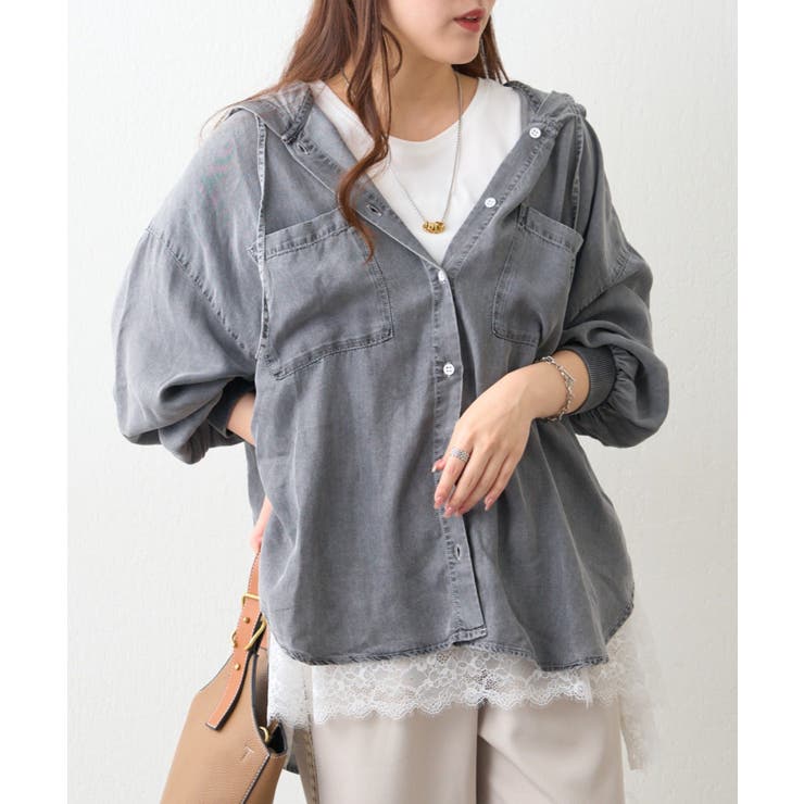 裾レースノースリプルオーバー | RMAF　NICE CLAUP / OLIVE des OLIVE | 詳細画像7 