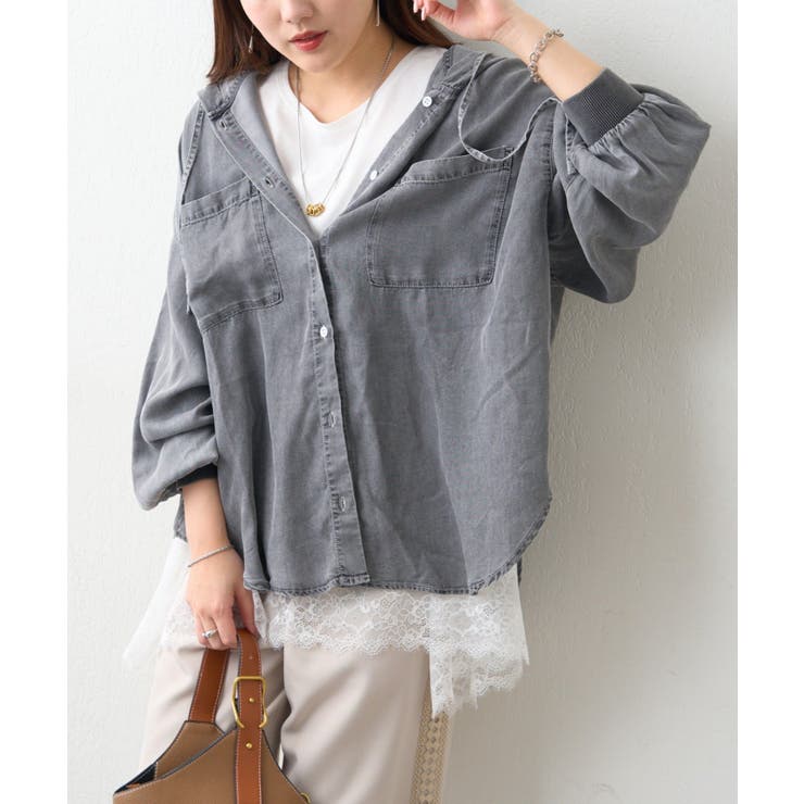 裾レースノースリプルオーバー | RMAF　NICE CLAUP / OLIVE des OLIVE | 詳細画像9 