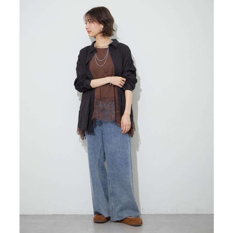 【レイヤードコーデにもおすすめ】裾レースノースリプルオーバー | RMAF　NICE CLAUP / OLIVE des OLIVE | 詳細画像27 