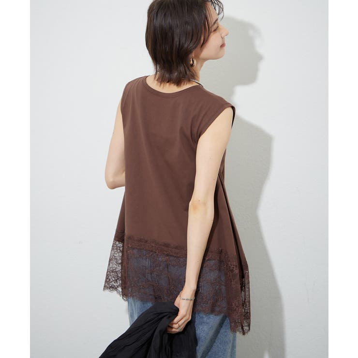 【レイヤードコーデにもおすすめ】裾レースノースリプルオーバー | RMAF　NICE CLAUP / OLIVE des OLIVE | 詳細画像20 