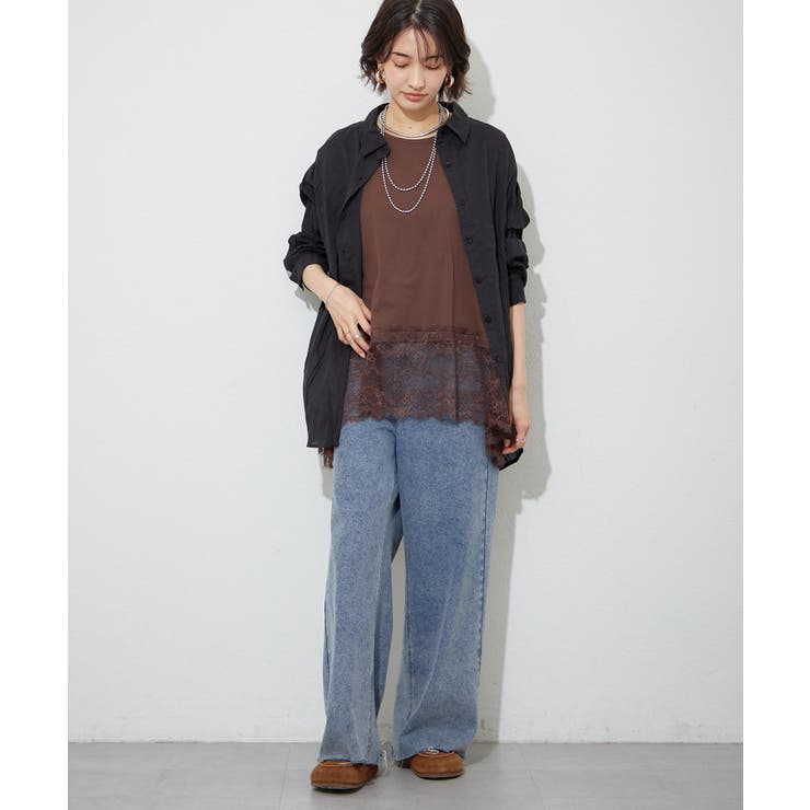 【レイヤードコーデにもおすすめ】裾レースノースリプルオーバー | RMAF　NICE CLAUP / OLIVE des OLIVE | 詳細画像26 