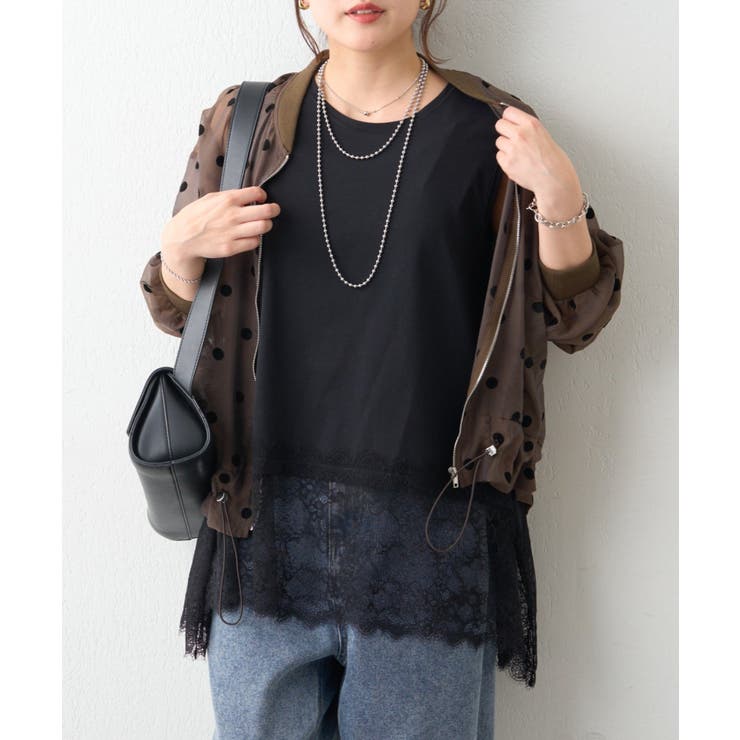 裾レースノースリプルオーバー | RMAF　NICE CLAUP / OLIVE des OLIVE | 詳細画像10 