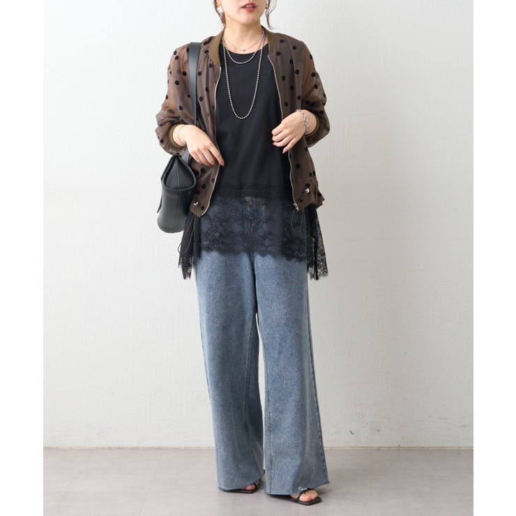 裾レースノースリプルオーバー | RMAF　NICE CLAUP / OLIVE des OLIVE | 詳細画像13 