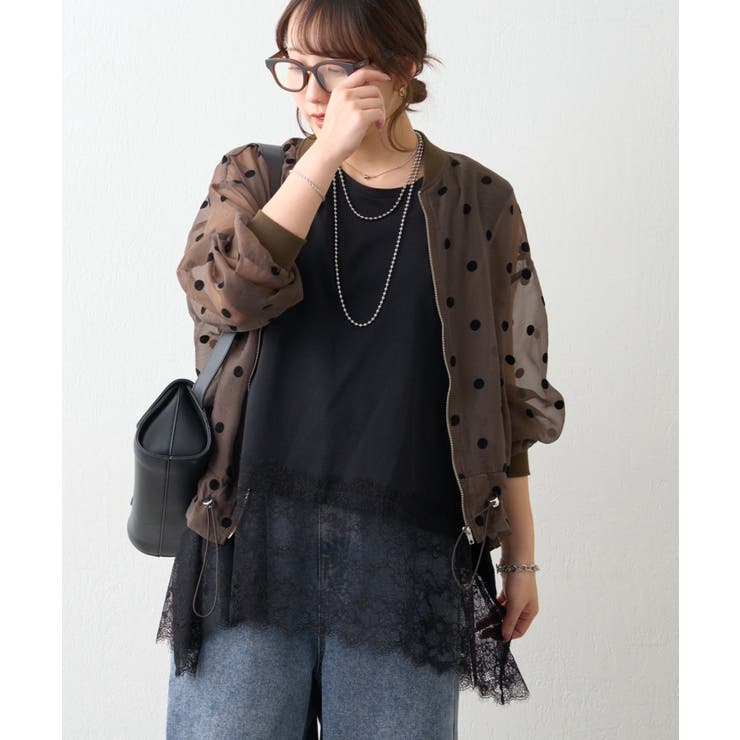 裾レースノースリプルオーバー | RMAF　NICE CLAUP / OLIVE des OLIVE | 詳細画像15 